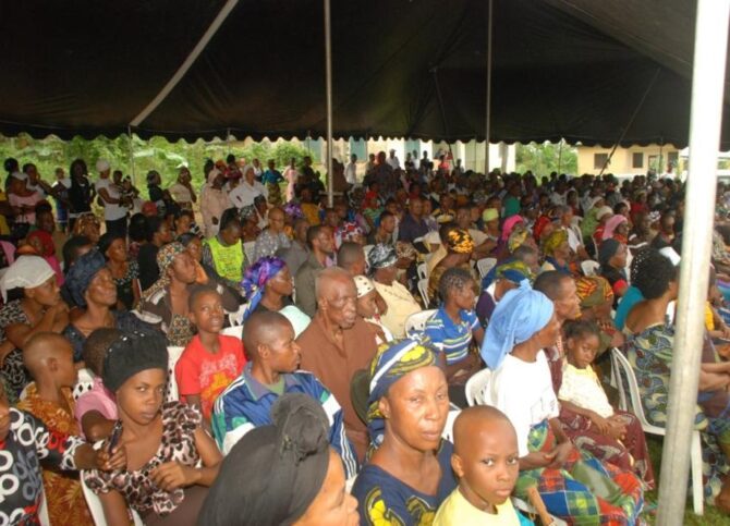 CROSS SECTION OF 5 DAY FREE MEDICAL MISSION BENEFICICARIES IN ENWANG, MBO LOCAL GOVERNMENT AREA