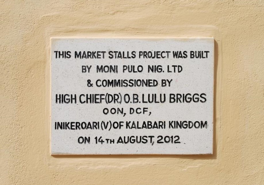 CONSTRUCTION OF MARKET STALLS COMMISSIONING