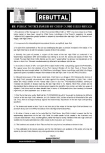 REBUTTAL OF FALSE PUBLIC NOTICE ISSUED BY CHIEF DUMO LULU-BRIGGS