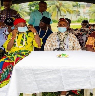 Cross-section of Traditional Rulers from Effiat community